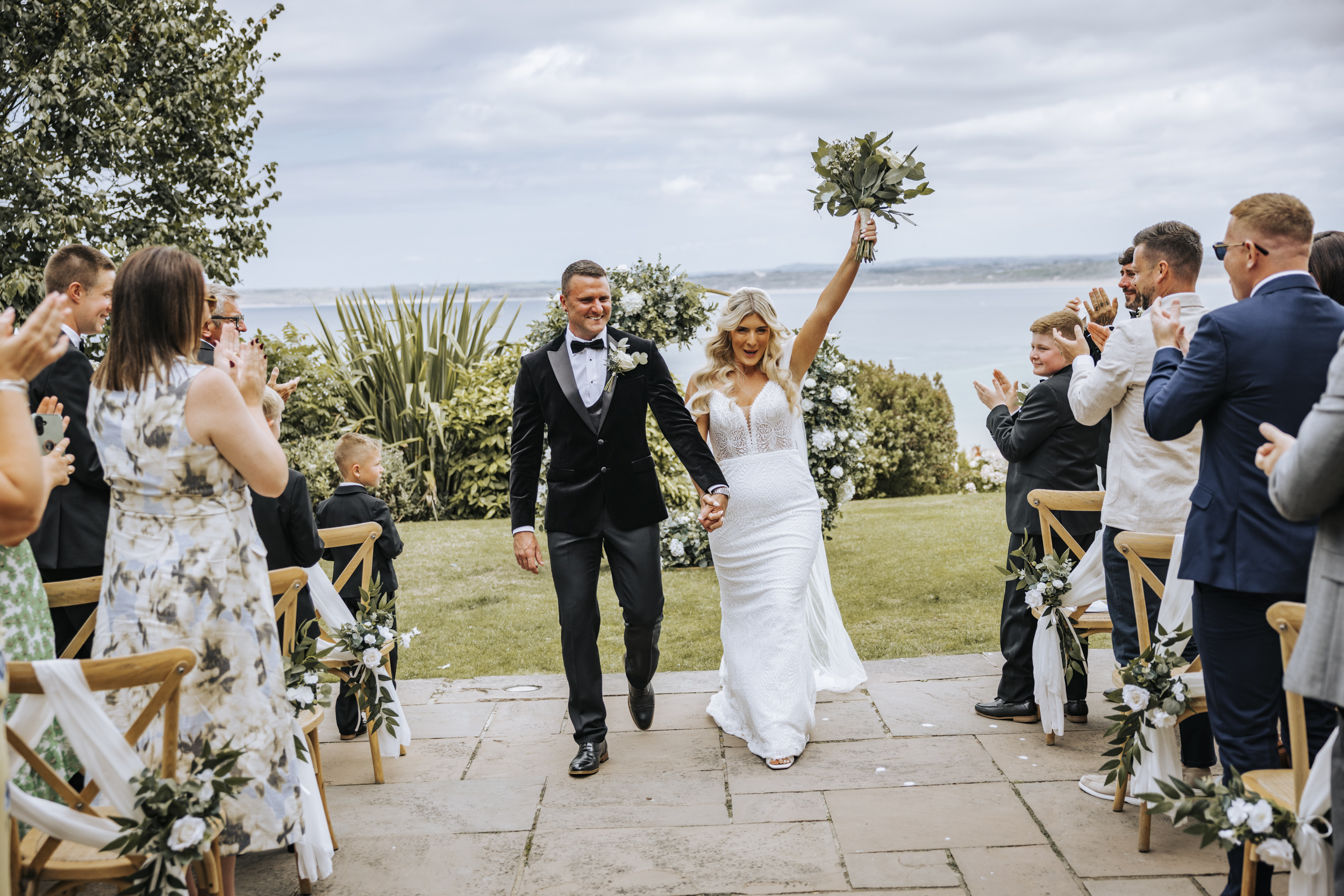 Wedding with a sea view at Harbour Hotel St Ives